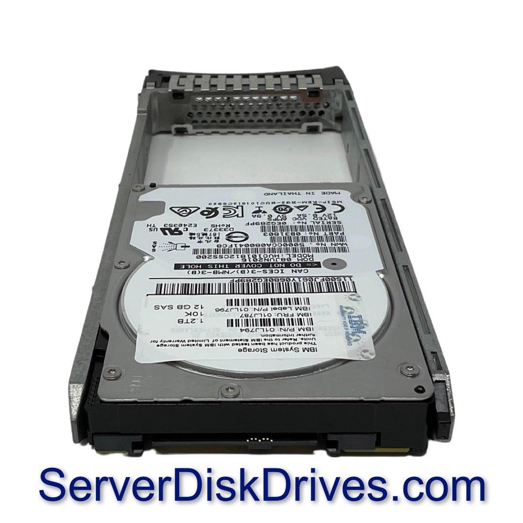 01LJ787 01LJ794 01LJ796 IBM 1.2TB 10K 6G 2.5" SAS Hard Drive for V7000 G2 1