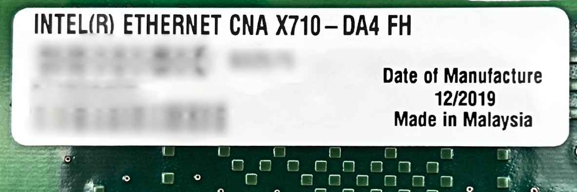 Intel DDJKY X710-DA4 Quad-Port SFP+ PCIe 3.0 X8 Network Adapter