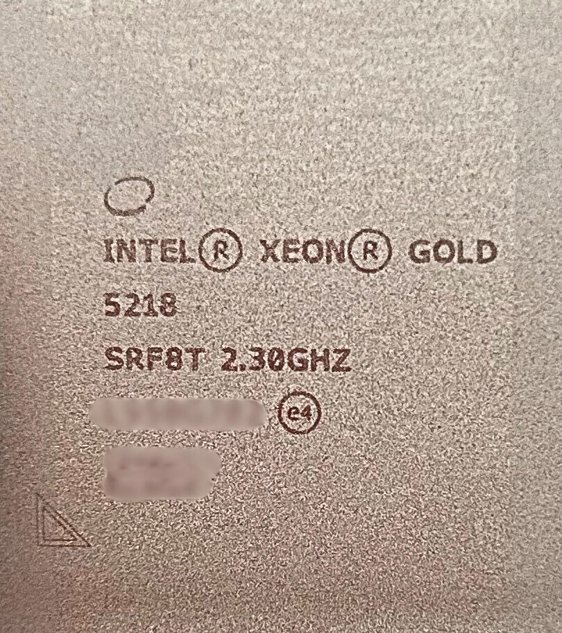 Intel SRF8T 2.3GHZ/22MB/125W/16C, AU 5218