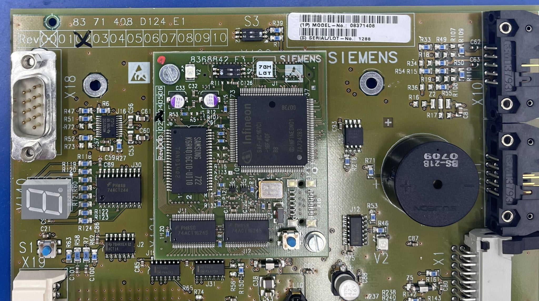 INTERFACE D124 PCB (08371408/837408 SIEMENS