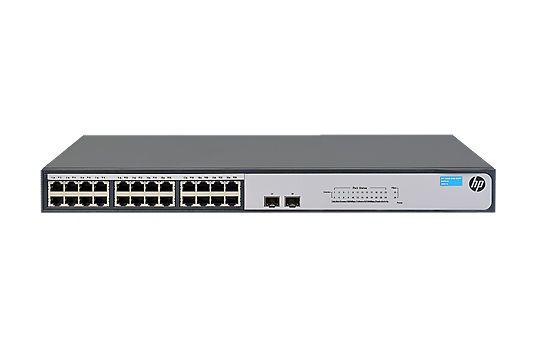 JH017A#ABA - HP OfficeConnect 1420 24-Ports 10/100/1000BASE-T Ethernet Layer 2 1U Rack-mountable Network Switch with 2-Ports SFP