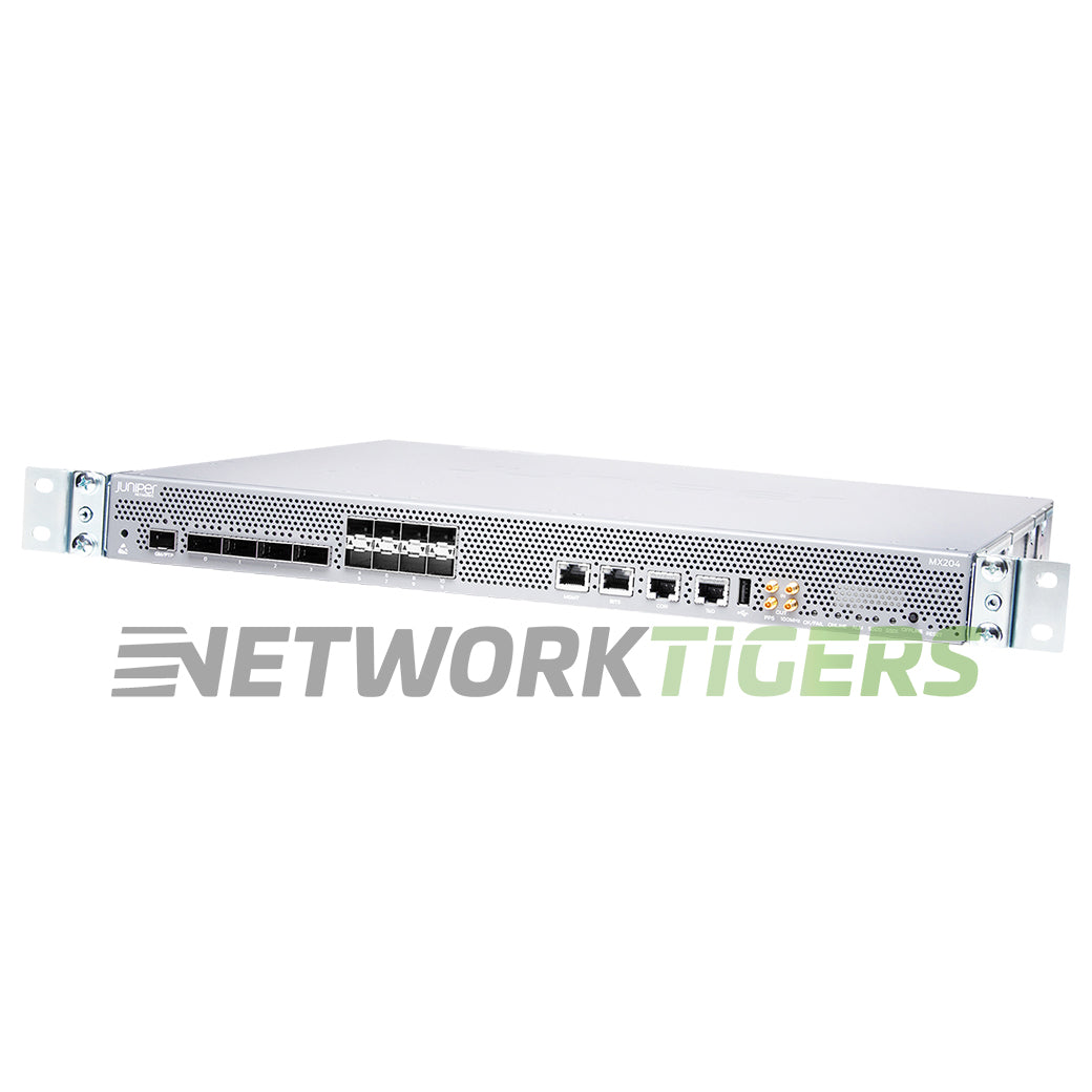 NEW Juniper MX204 8x 10GB SFP+ 4x 100GB QSFP28 F-B Airflow JUNOS Router