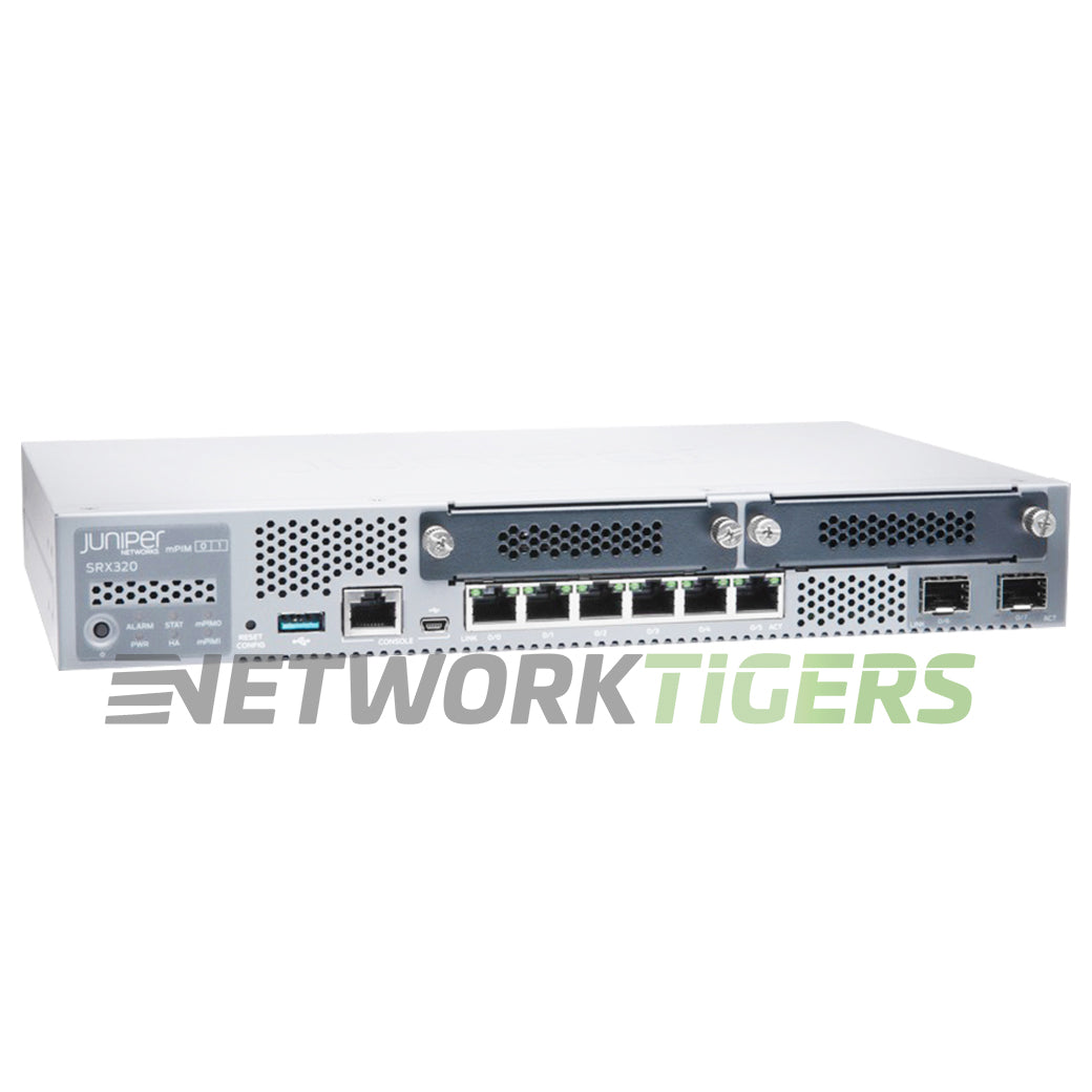 NEW Juniper SRX320-SYS-JE 1Gbps 6x 1GB RJ45 2x SFP Gateway w/ Junos Enhanced