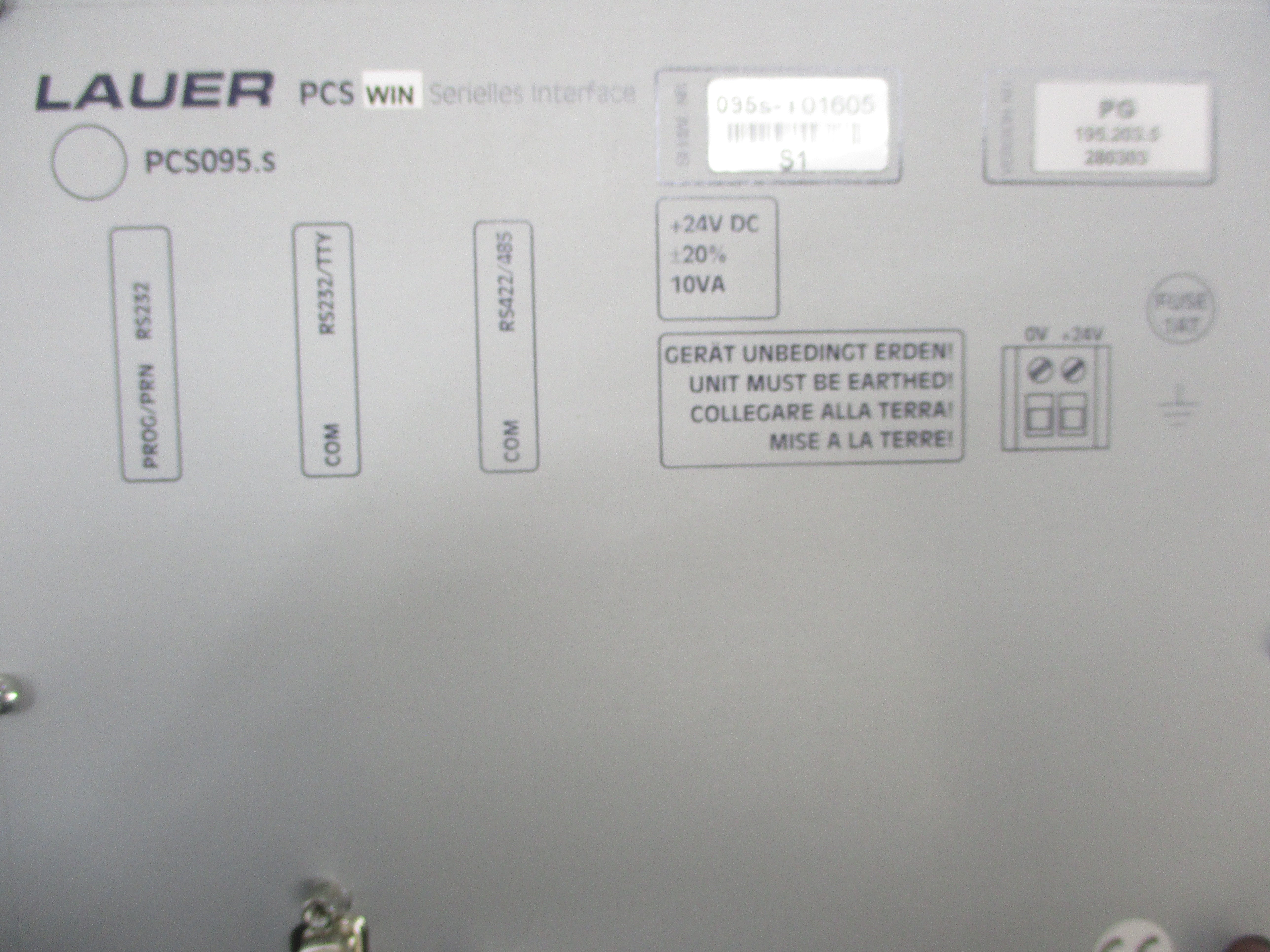 LAUER PCS095.S 24VDC NSMP