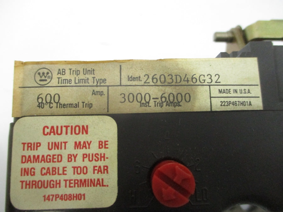 CUTLER HAMMER HLA3600T 2603D46G32 600A NSMP