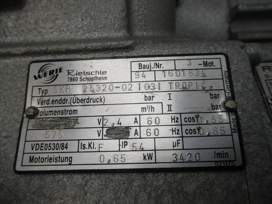 RIETSCHL SKP25320-02/03/TROPIC 200-277/346-480V 4.8/2.8A UNMP