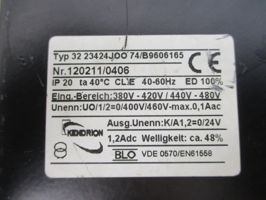 BINDER 72105-13C2 380-480V 1.1A UNMP