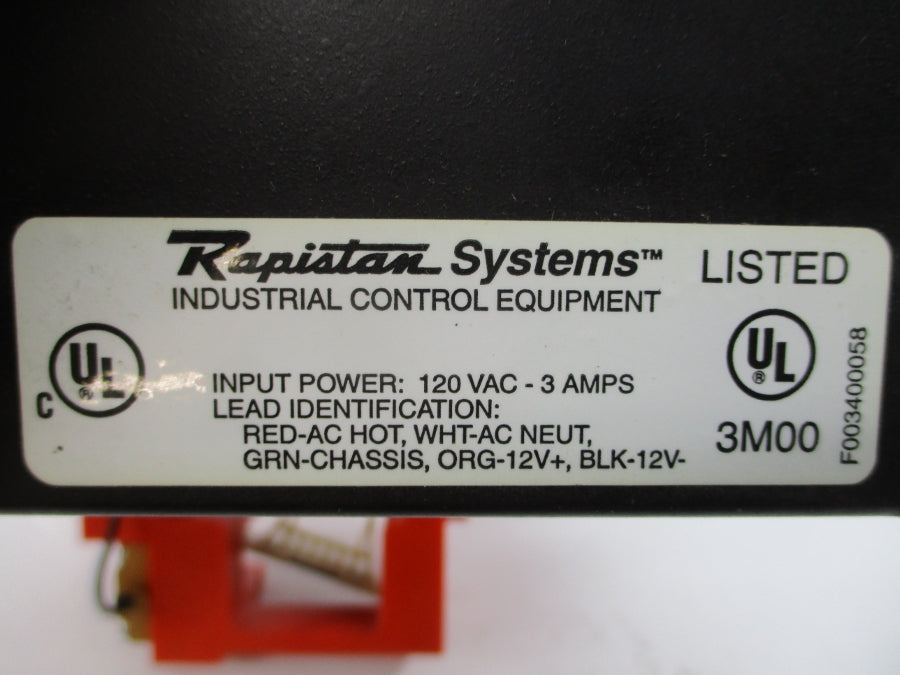 RAPISTAN SYSTEMS K001752CBA 00XC09M009 120VAC 3A NSNP