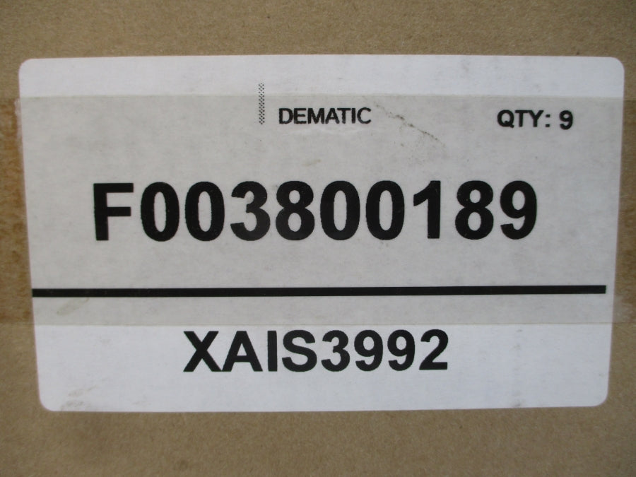 DEMATIC XAIS3992 F0038-00189 480VAC (PKG OF 9) NSMP