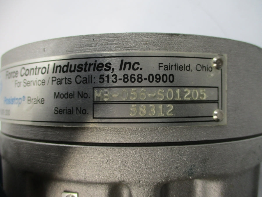 FORCE CONTROL INDUSTRIES MB-056-S01205 UNMP