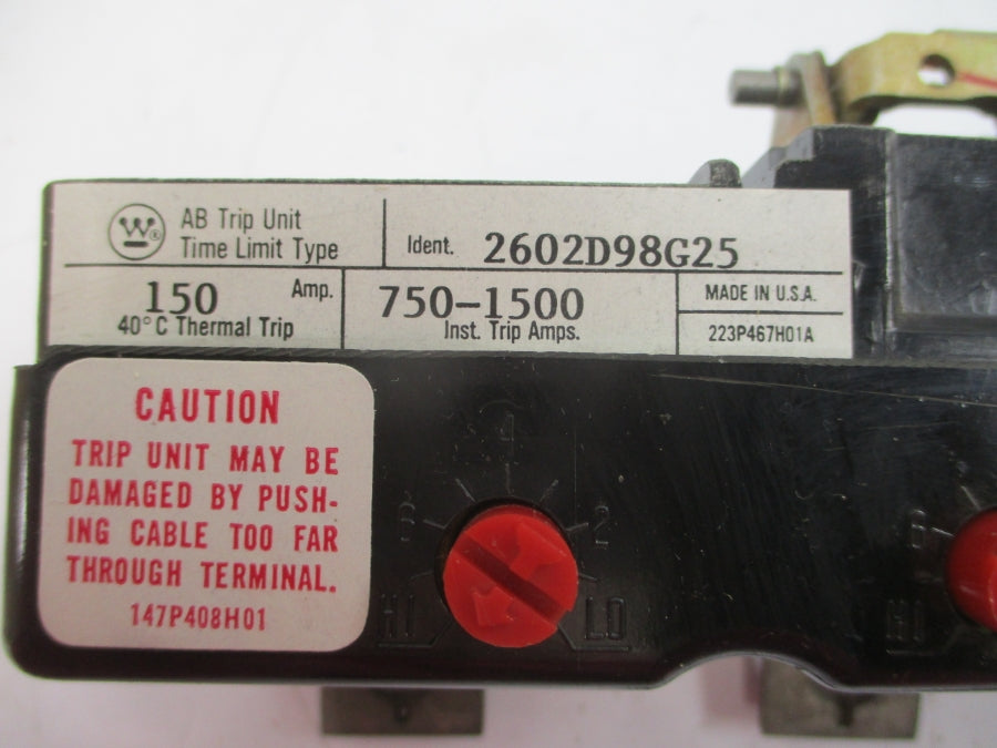 WESTINGHOUSE HLA3150T 2602D98G25 150A NSMP