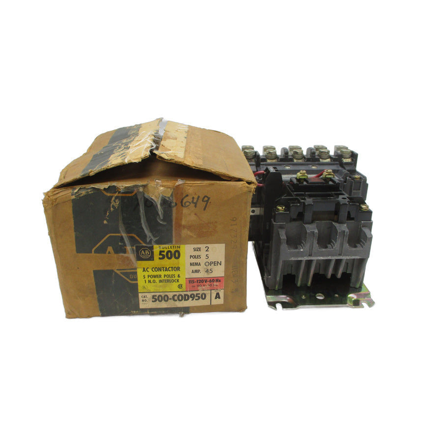 ALLEN BRADLEY 500-COD950 SER. A 110/115-120V 45A (BR/YL) NSMP