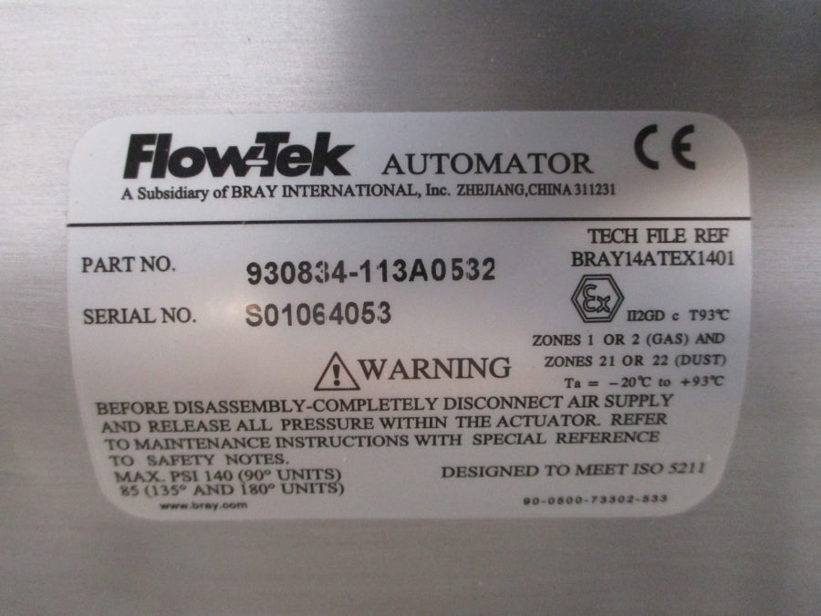FLOWTEK 930834-113A0532 SER. 7000 140PSI 1-1/2" NSNP