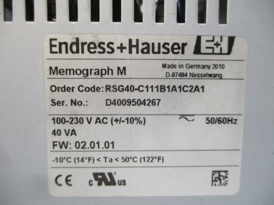 ENDRESS+HAUSER RSG40-C111B1A1C2A1 100-230VAC NSMP