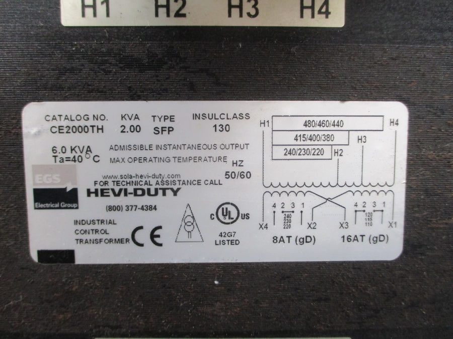 HEVI-DUTY CE2000TH 220/480V NSMP