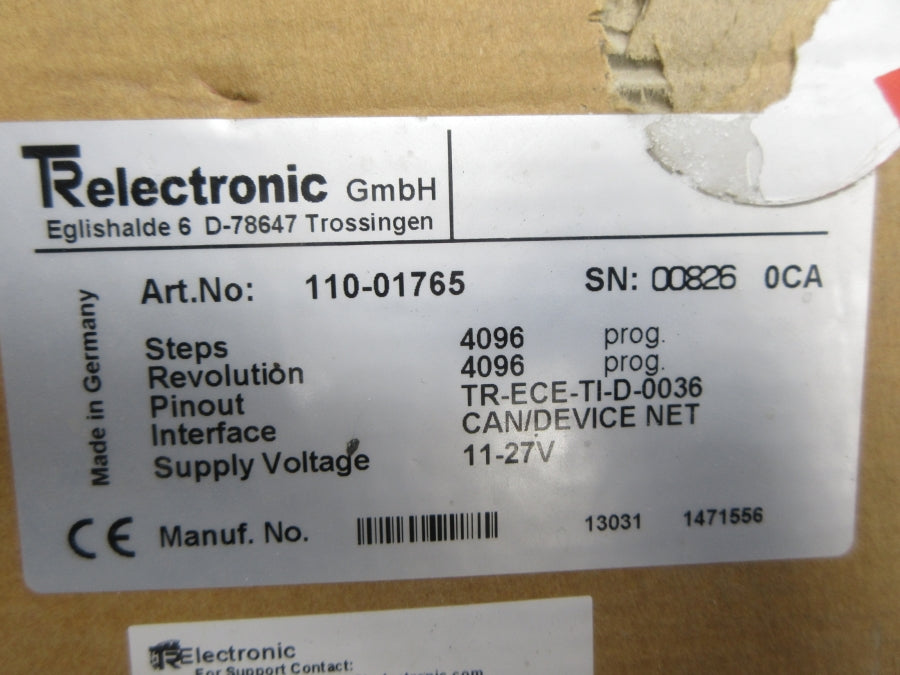TR ELECTRONIC 110-01765 11-27V NSMP