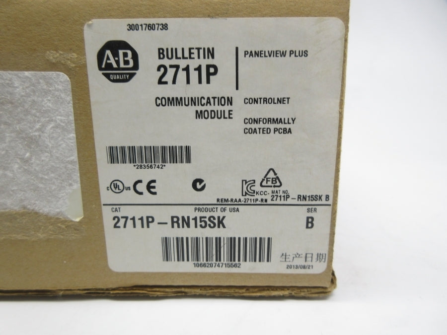 ALLEN BRADLEY 2711P-RN15SK SER. B NSFS