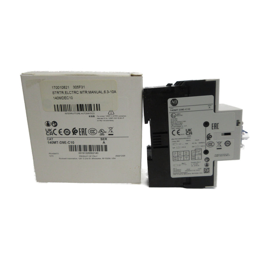 ALLEN BRADLEY 140MT-D9E-C10 SER. A 6.3-10A NSMP