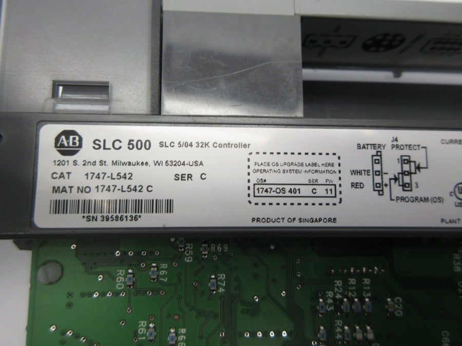 ALLEN BRADLEY 1747-L542 SER. C F/W 11 24VDC (NO KEY) NSNP