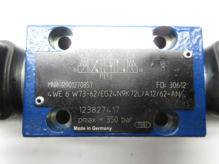REXROTH R901270857 4WE6W73-62/EG24N9K72L/A12/62=AN 24VDC 1.25A NSNP