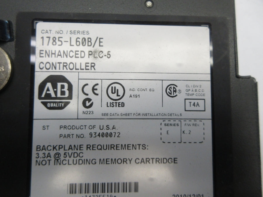 ALLEN BRADLEY 1785-L60B SER. E F/W K.2 (NO KEY) NSNP