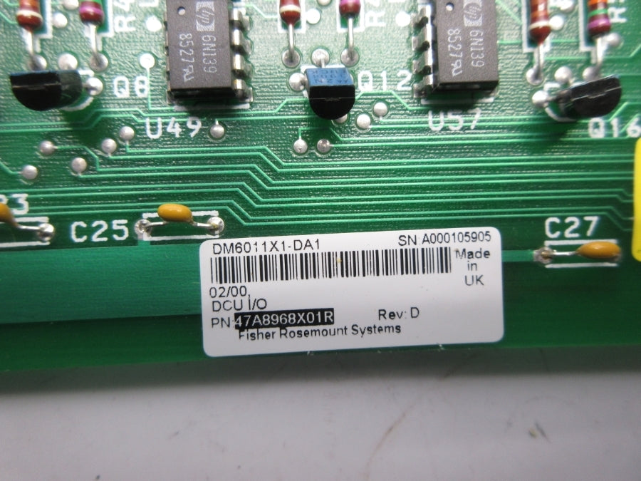 FISHER-ROSEMOUNT 47A8968X01R DM6011X1-DA1 REV. D NSNP