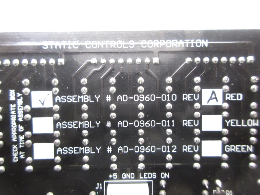 STATIC CONTROLS AD-0960-010 REV. A NSNP