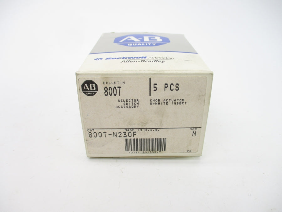ALLEN BRADLEY 800T-N230F SER. N (PKG OF 5) (GY/BL) NSMP