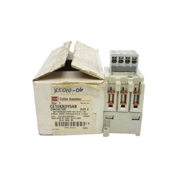 CUTLER HAMMER CE15KN3Y5AB SER. B1 110/120V 73A NSMP
