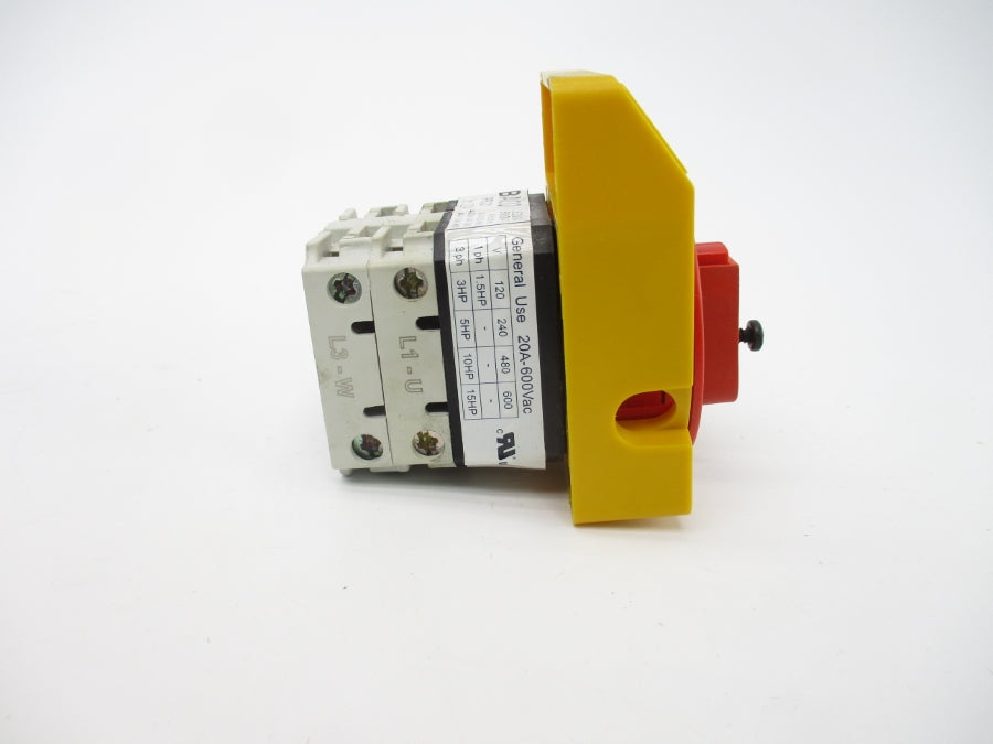 BACO CONTROLS TS3EV493-IP65 600VAC 20A NSMP