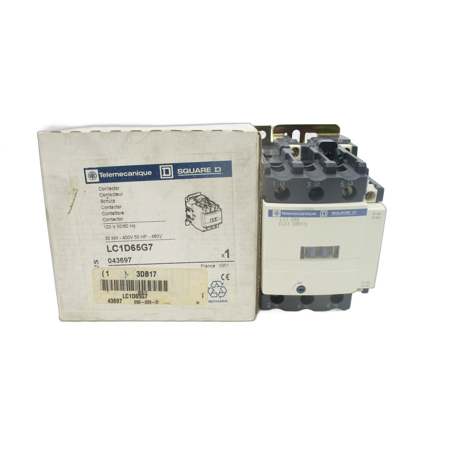 TELEMECANIQUE LC1D65G7 120VAC 80A NSMP