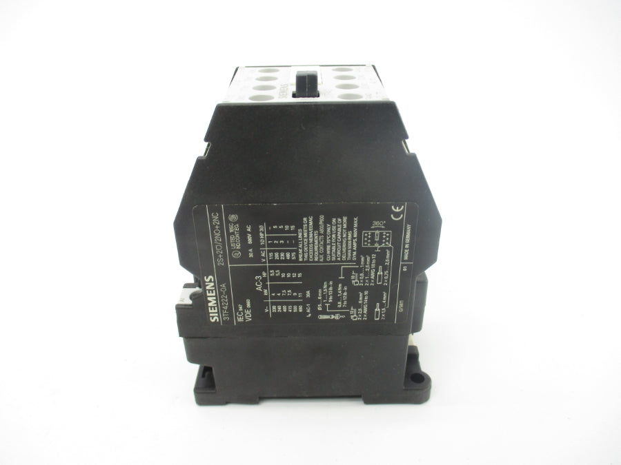 SIEMENS 3TF4222-0AN2 220V 30A NSMP