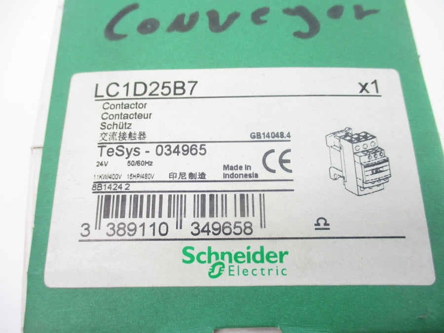 SCHNEIDER ELECTRIC LC1D25B7 24V NSMP