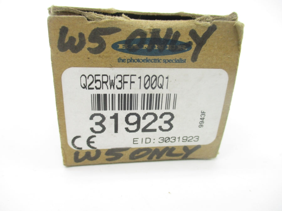 BANNER ENGINEERING Q25RW3FF100Q1 31923 20-250VAC NSMP