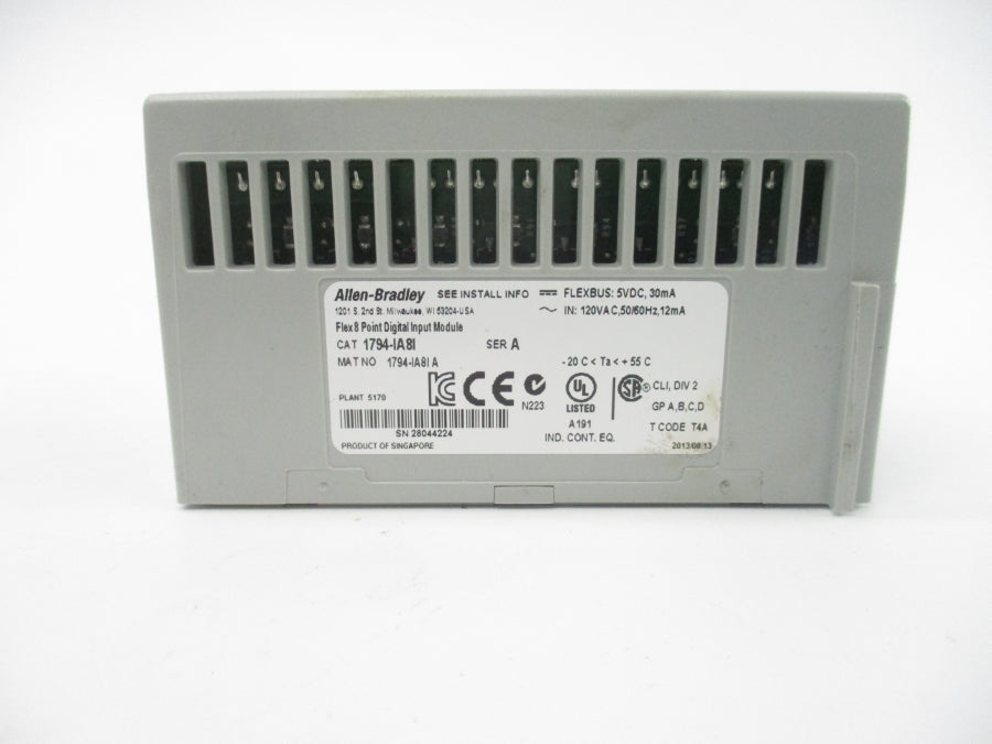 ALLEN BRADLEY 1794-IA8I SER. A 120VAC NSMP