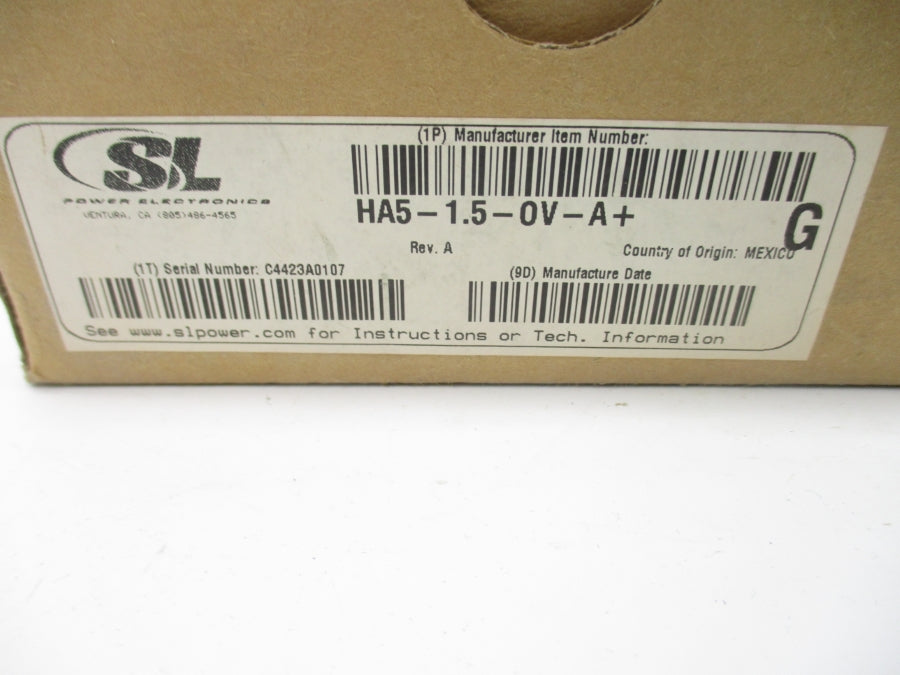 CONDOR HA5-1.5/OVP-A+G 230-240V 0.2A REV. A NSMP