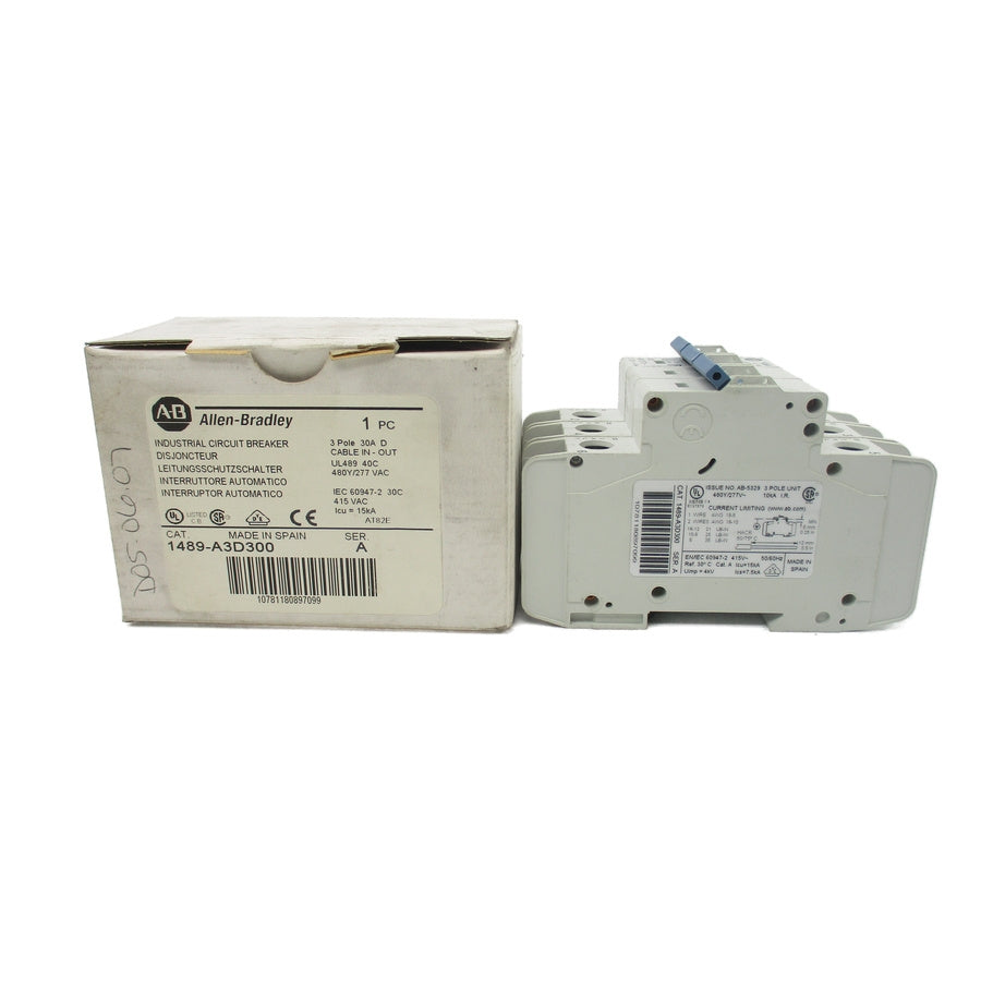 ALLEN BRADLEY 1489-A3D300 SER. A 277VAC 30A NSMP