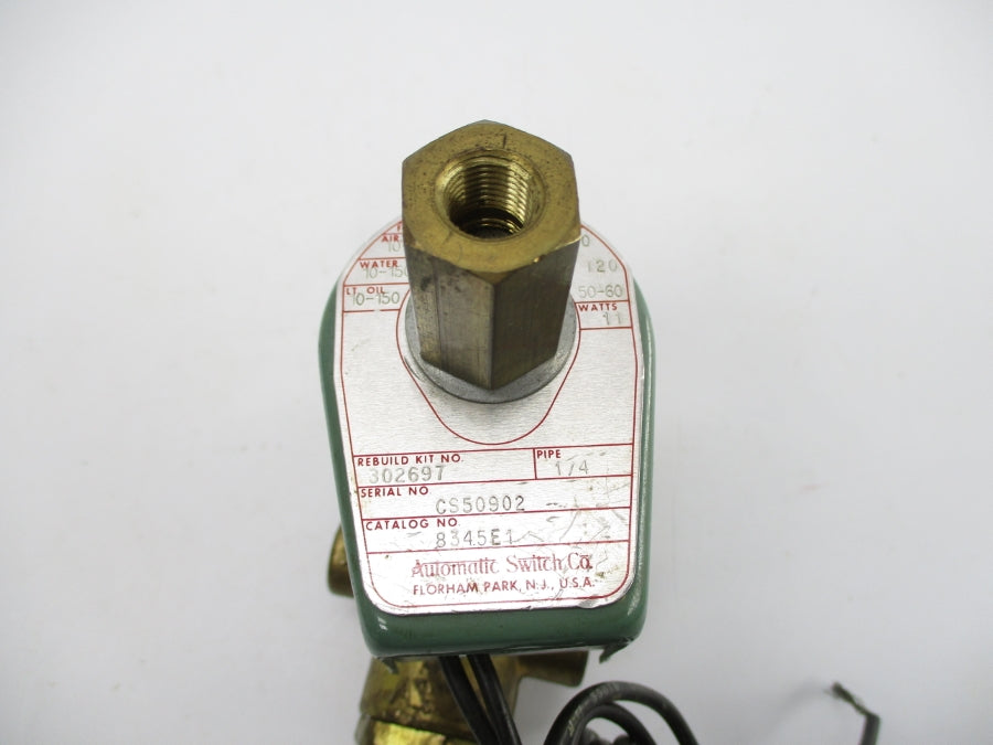 ASCO 8345E1 110/120V 10-150PSI 1/4" NSNP