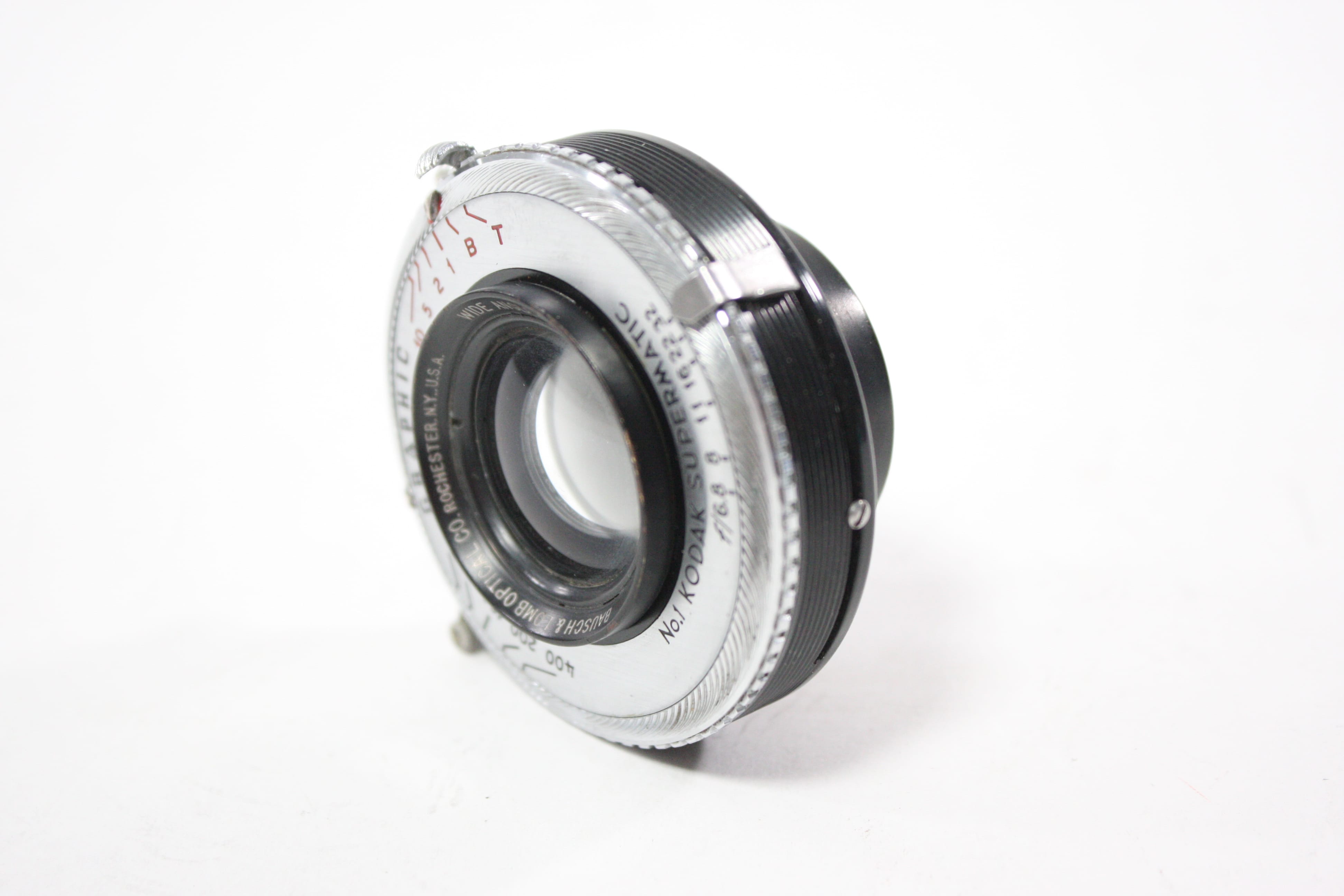 Kodak 88mm f/6.8 Graphic No. 1 Supermatic Bausch & Lomb Wide Angle Lens