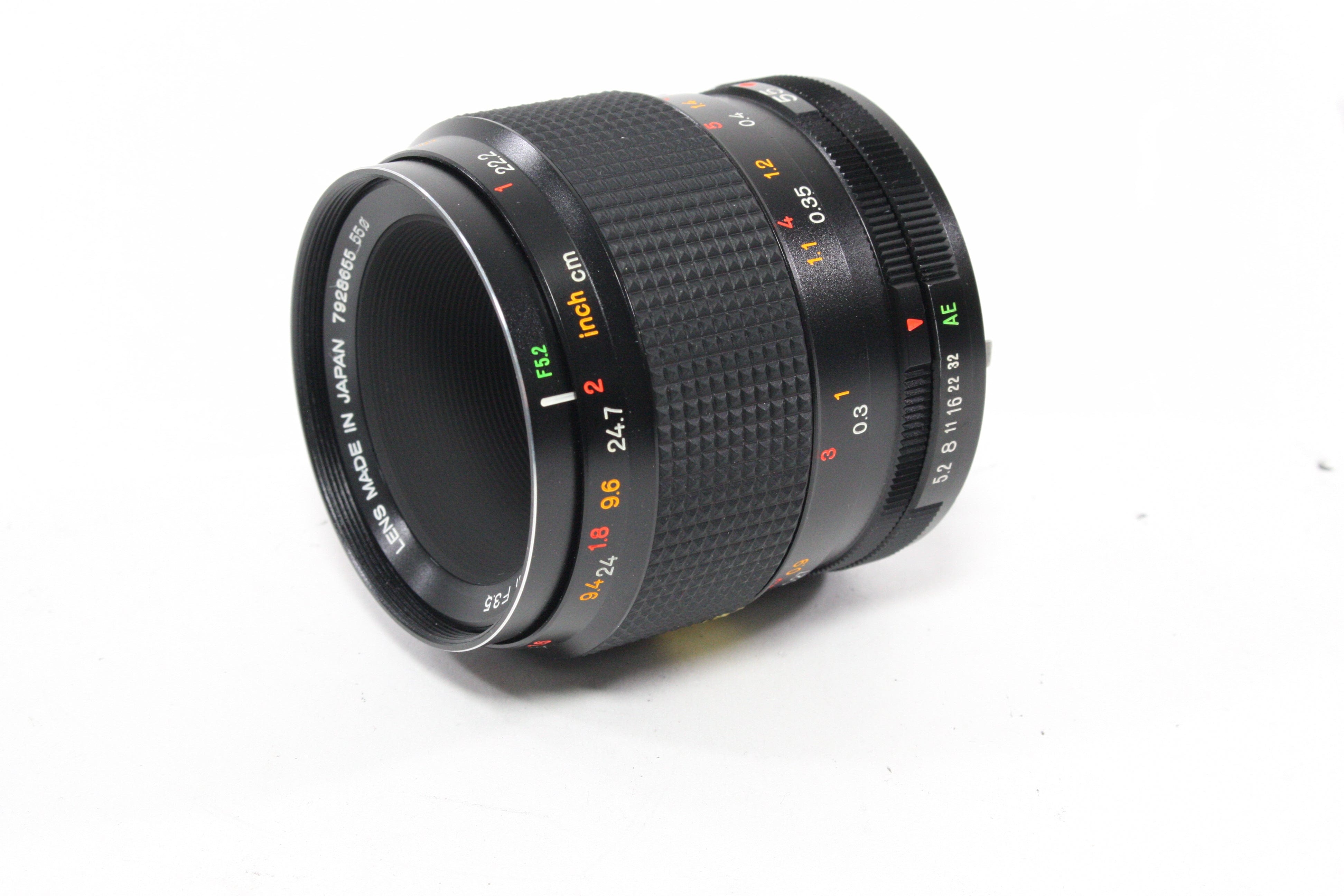 Konica 55mm f/3.5 Macro-Hexanon with Macro Adapter and Case for Konica AR Mount