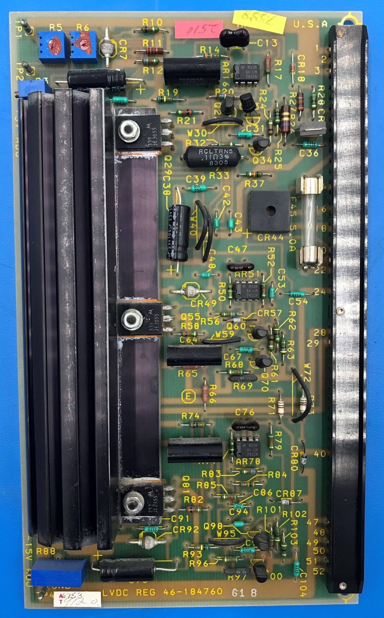 LVDC Regulator PCB (46-184760 G1 B GE Advantx