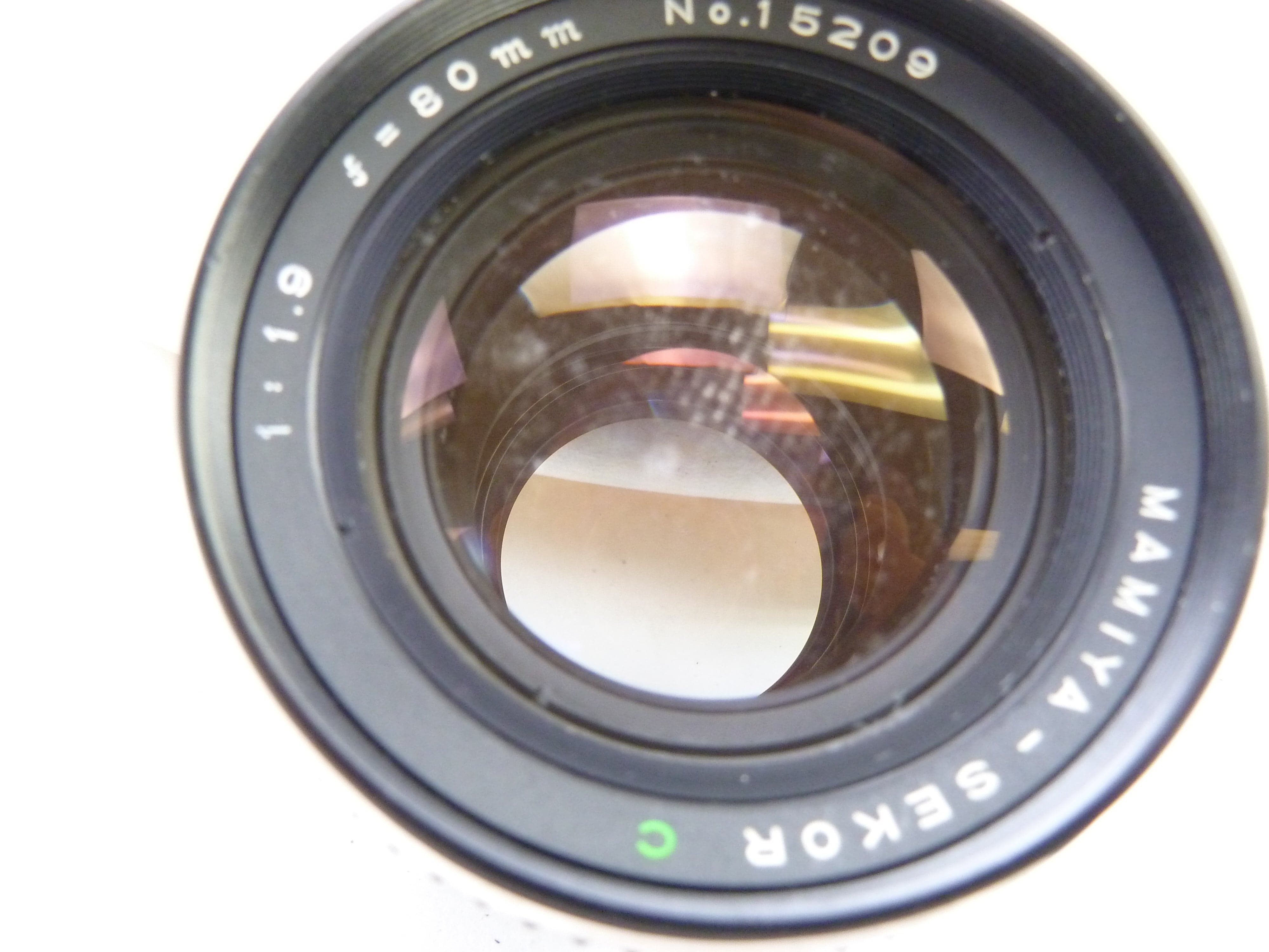 Mamiya 645 Pro 80MM F1.9 C Lens with Skuffs on Front Element