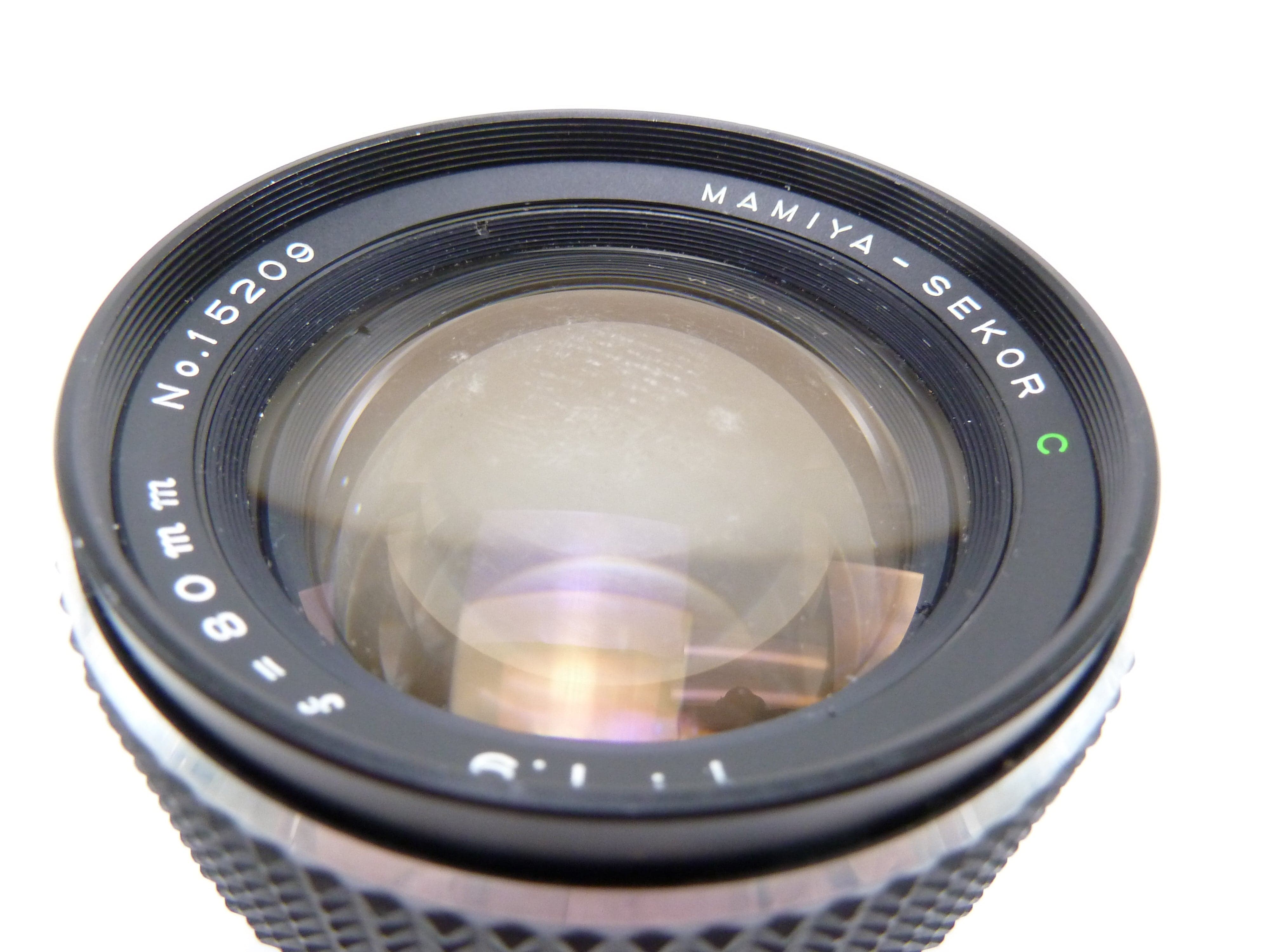 Mamiya 645 Pro 80MM F1.9 C Lens with Skuffs on Front Element