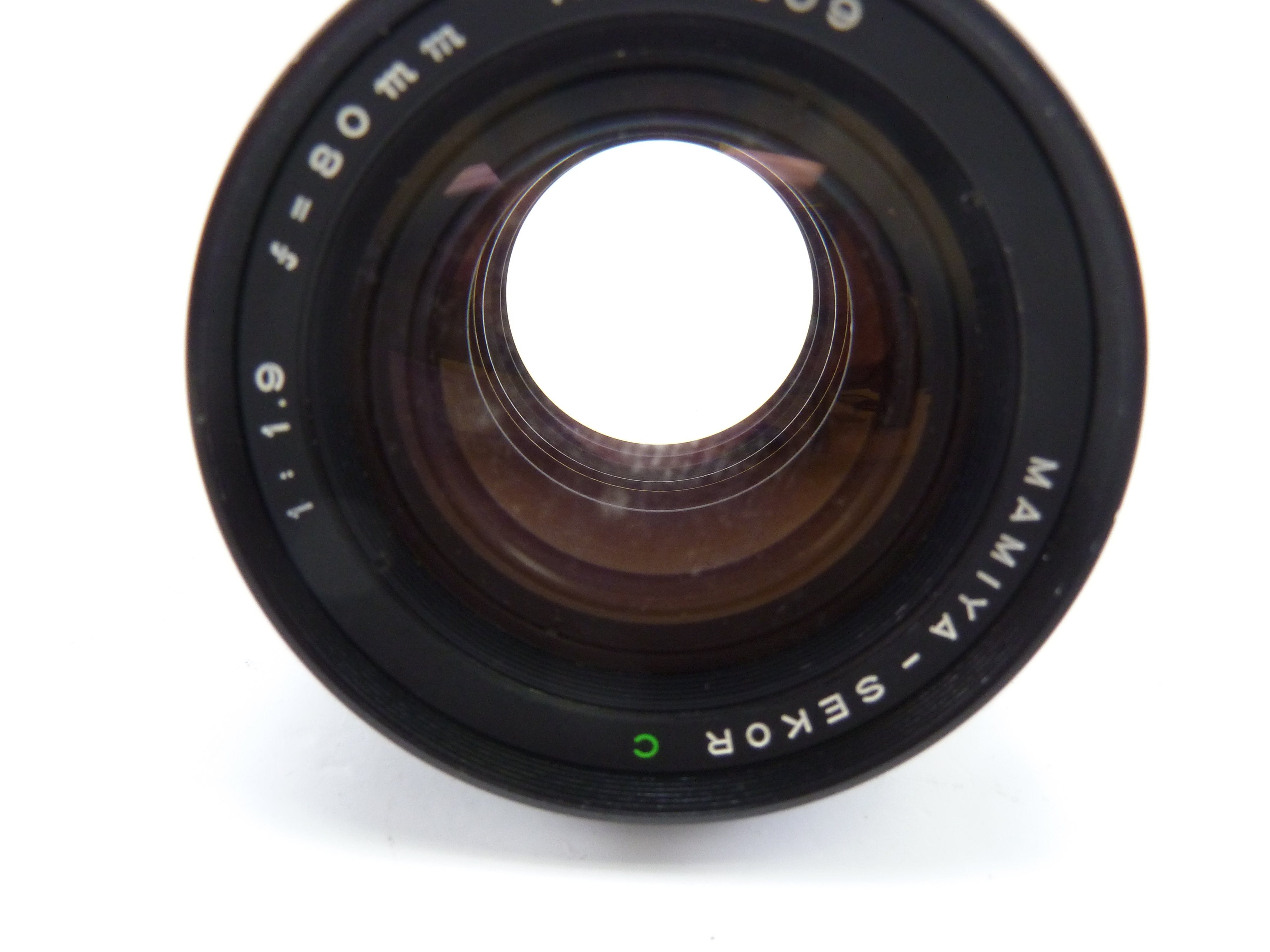 Mamiya 645 Pro 80MM F1.9 C Lens with Skuffs on Front Element