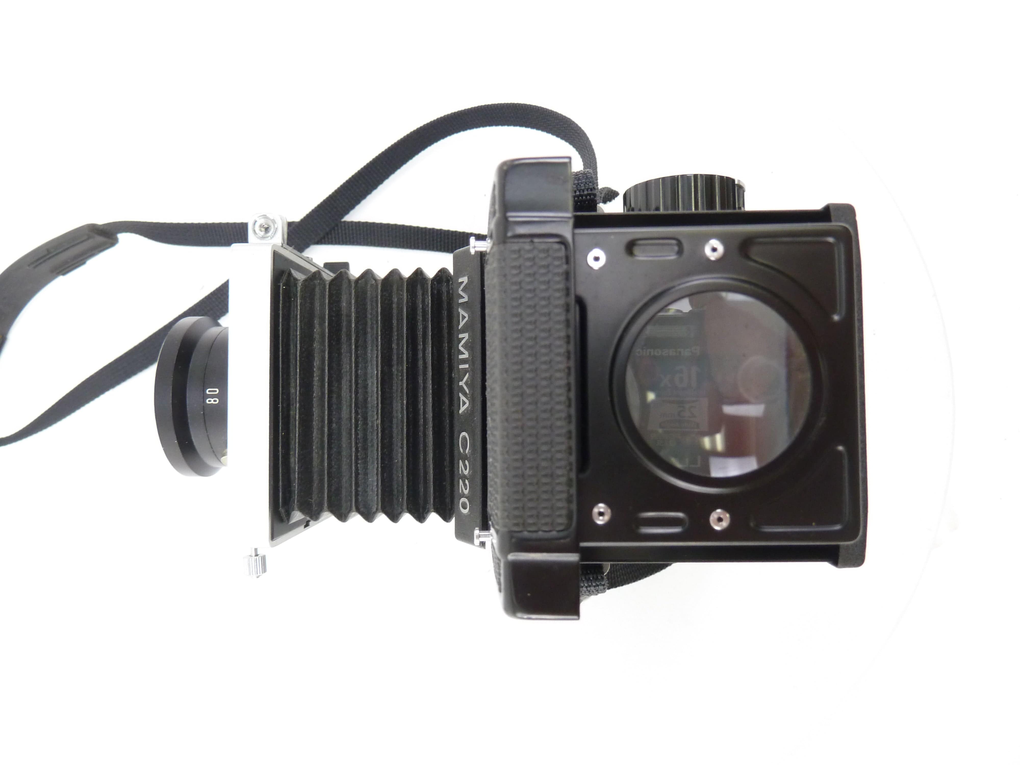 Mamiya C220 with 80MM f2.8 Blue Dot Lens