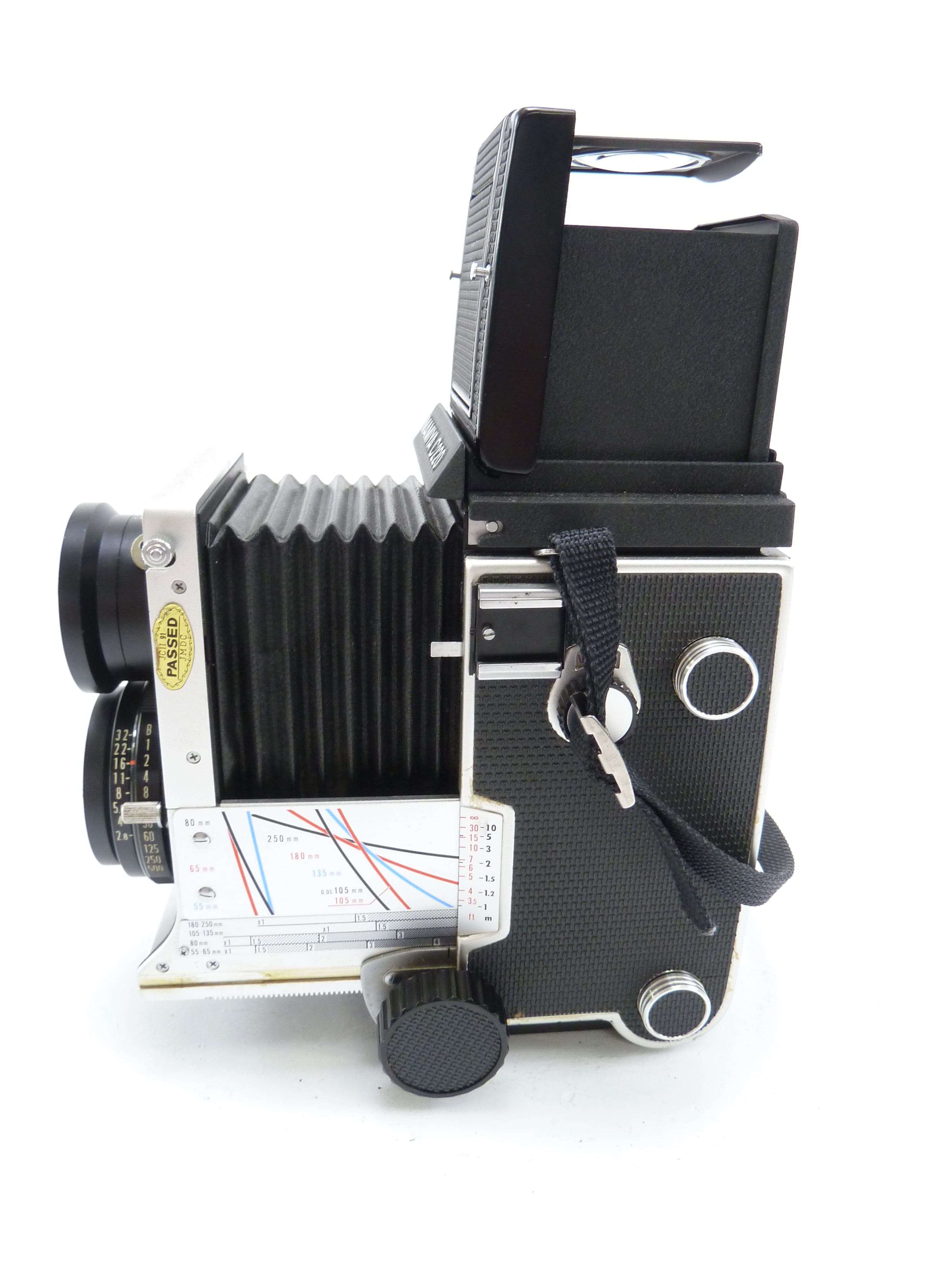 Mamiya C220 with 80MM f2.8 Blue Dot Lens