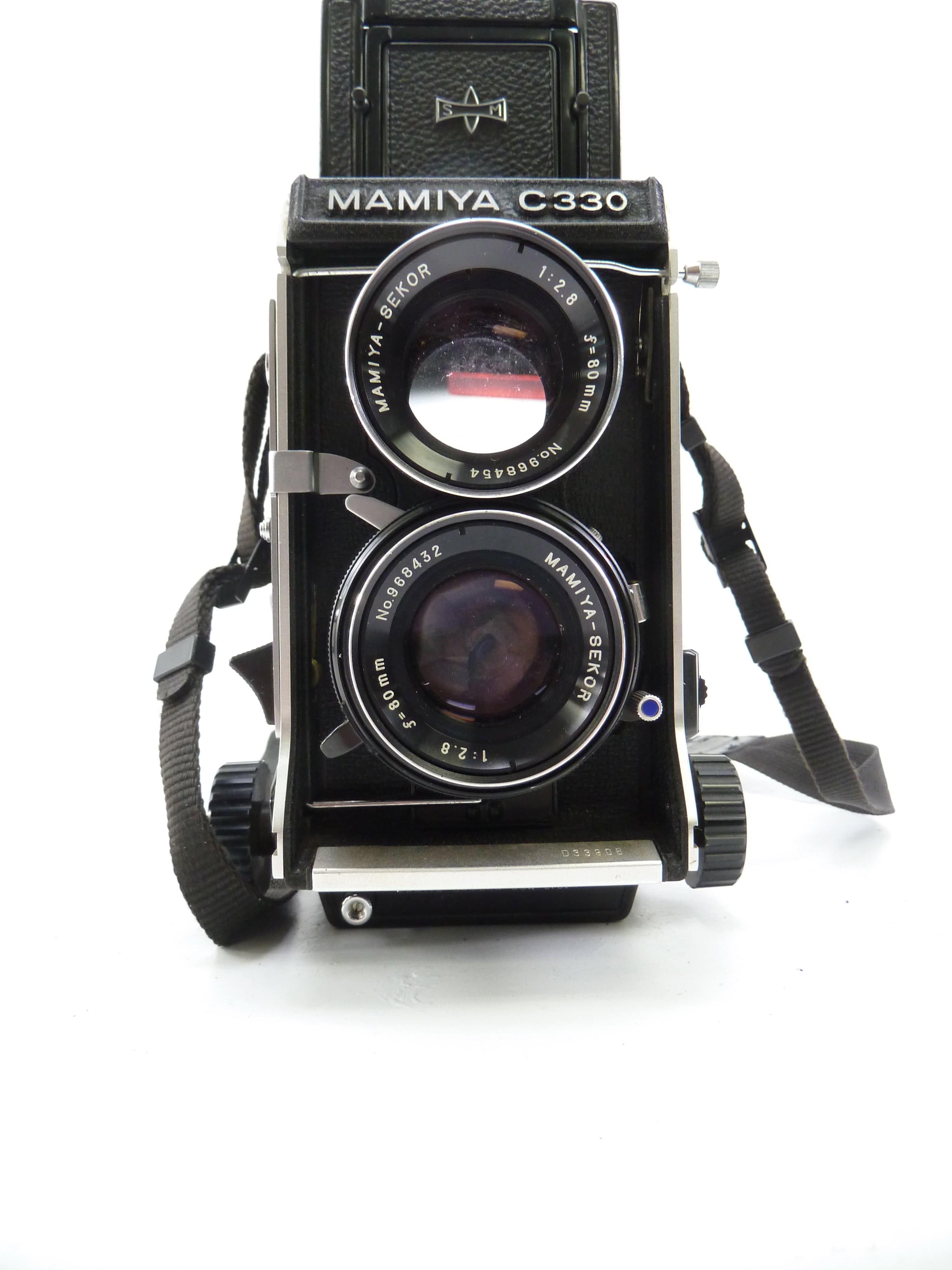 Mamiya C330 Kit with 80MM f2.8 Blue Dot Lens and Waist Level Finder