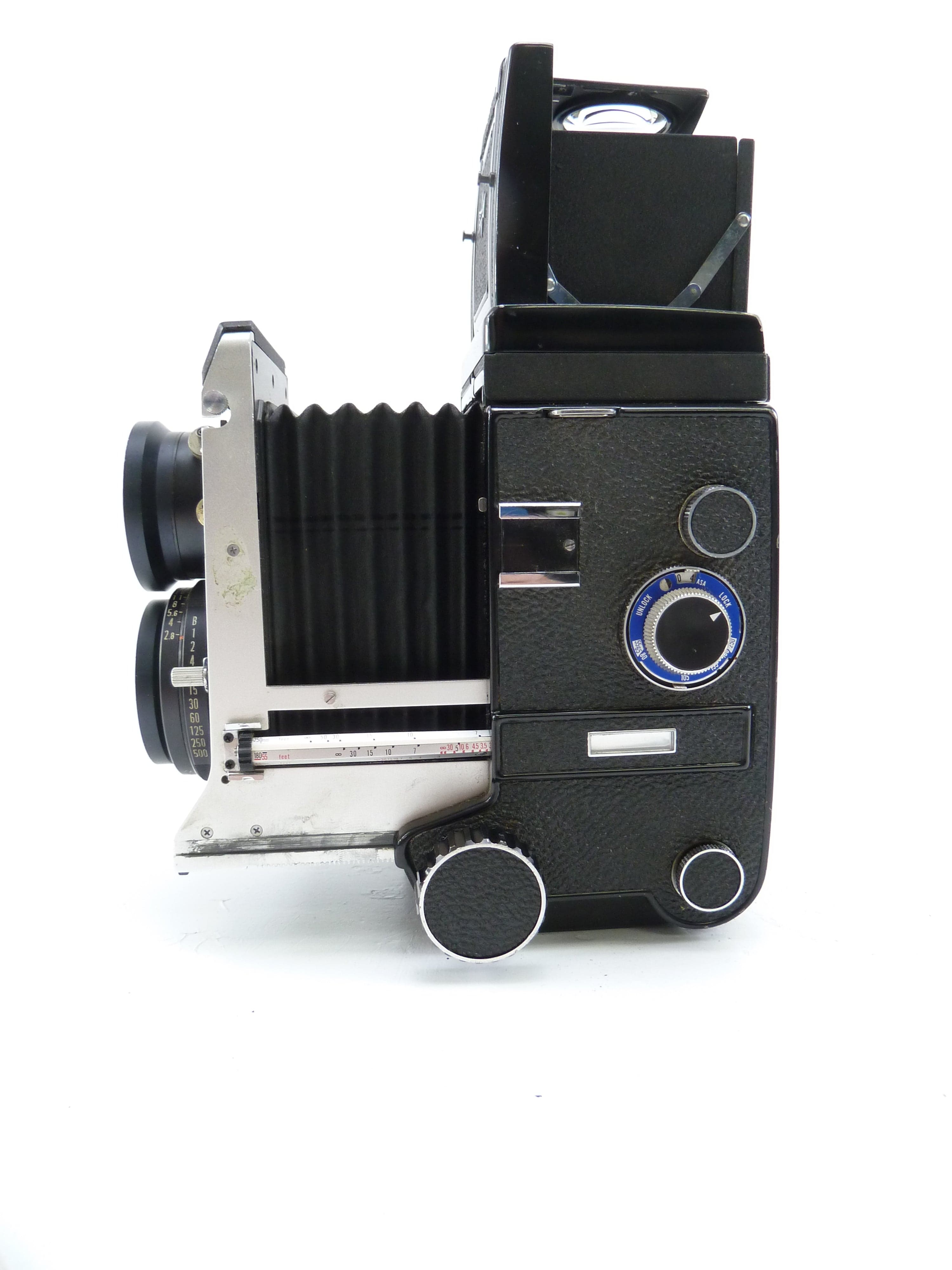 Mamiya C330 Outfit with 80MM F2.8 Blue Dot Lens and Waist Level Finder