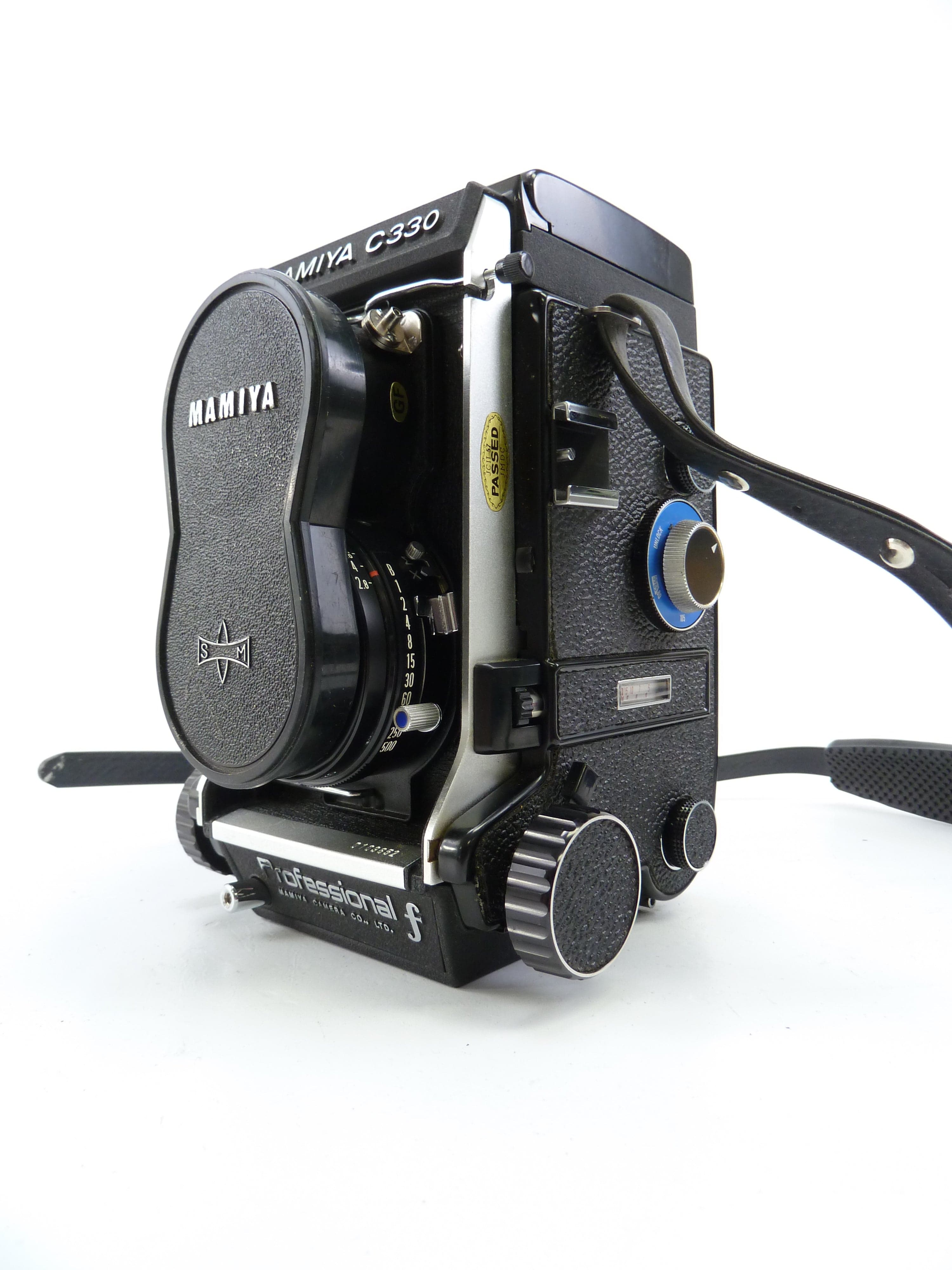 Mamiya C330F Camera Outfit with 80MM F2.8 Blue Dot Lens and Waist Level Finder