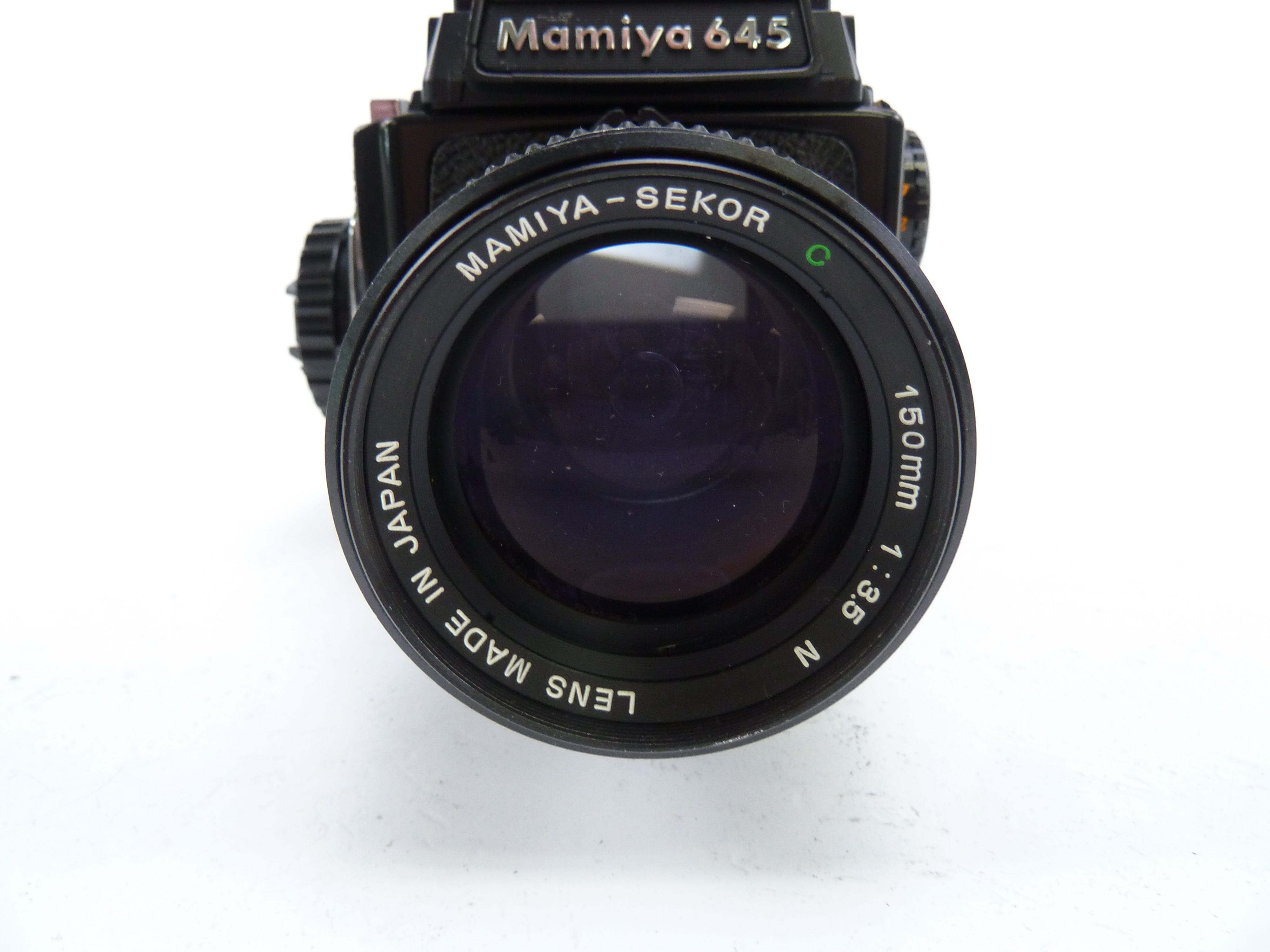 Mamiya M645 Camera Outfit with 150MM F3.5 N Lens and Waist Level Finder